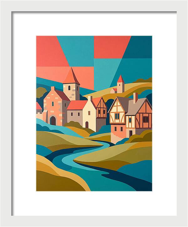 Tranquil Life In A Medieval Village
