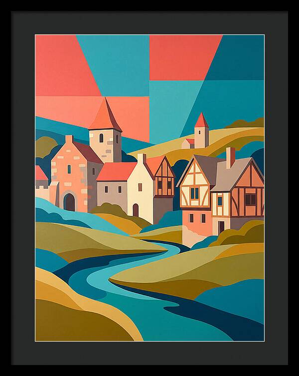 Tranquil Life In A Medieval Village