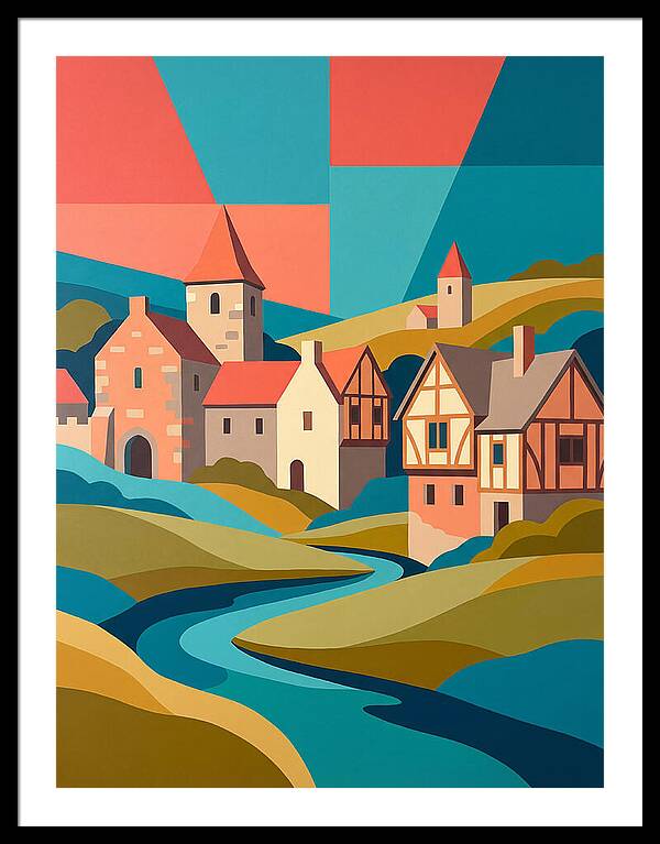 Tranquil Life In A Medieval Village