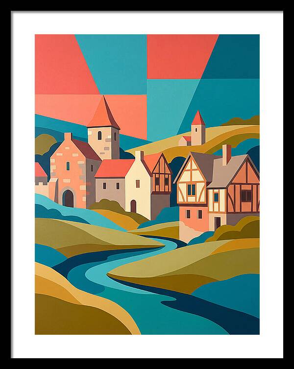 Tranquil Life In A Medieval Village