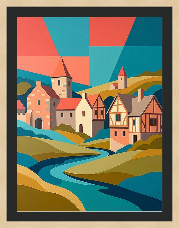 Tranquil Life In A Medieval Village