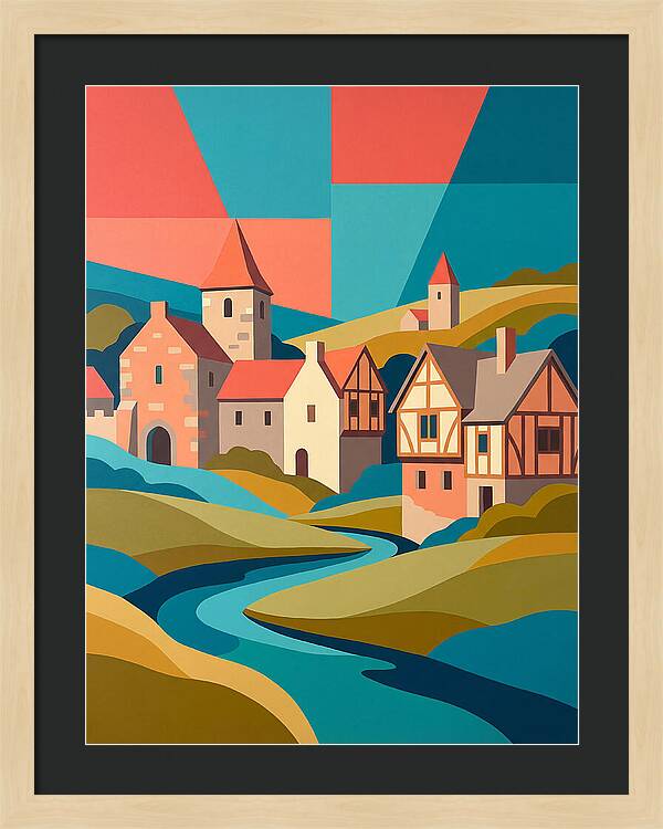 Tranquil Life In A Medieval Village