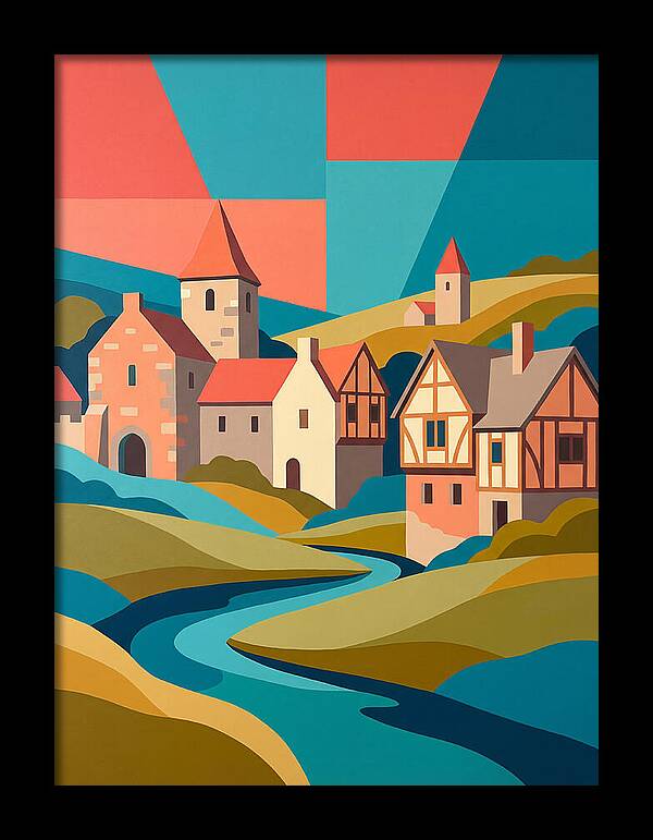 Tranquil Life In A Medieval Village