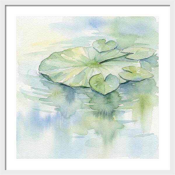 Tranquil Lily Pad Reflections