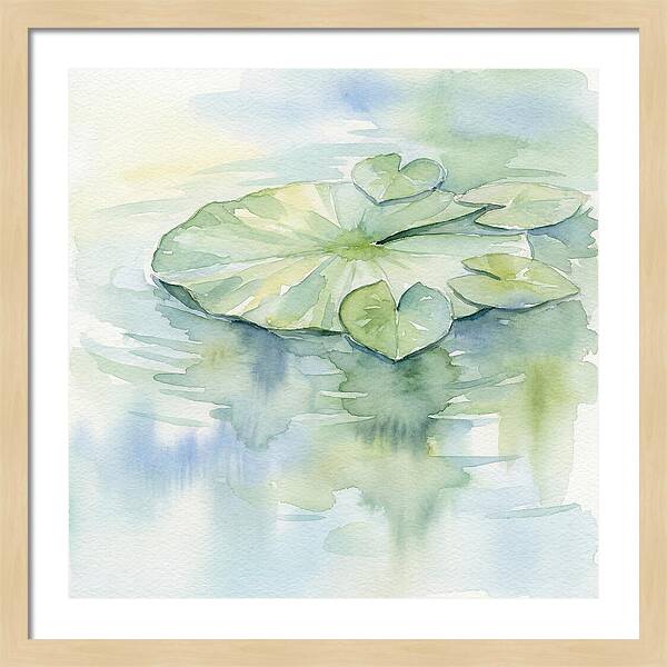 Tranquil Lily Pad Reflections