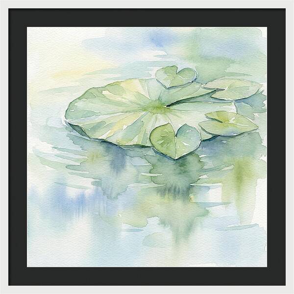 Tranquil Lily Pad Reflections