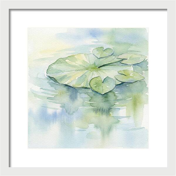 Tranquil Lily Pad Reflections