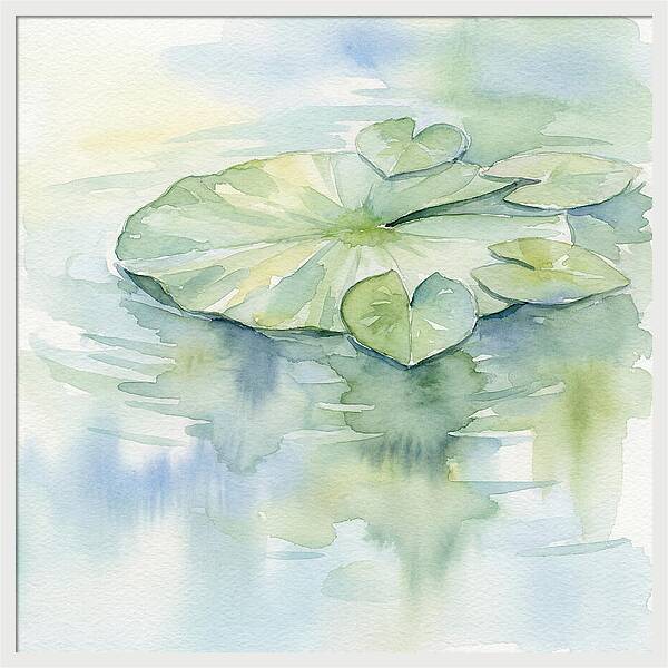 Tranquil Lily Pad Reflections