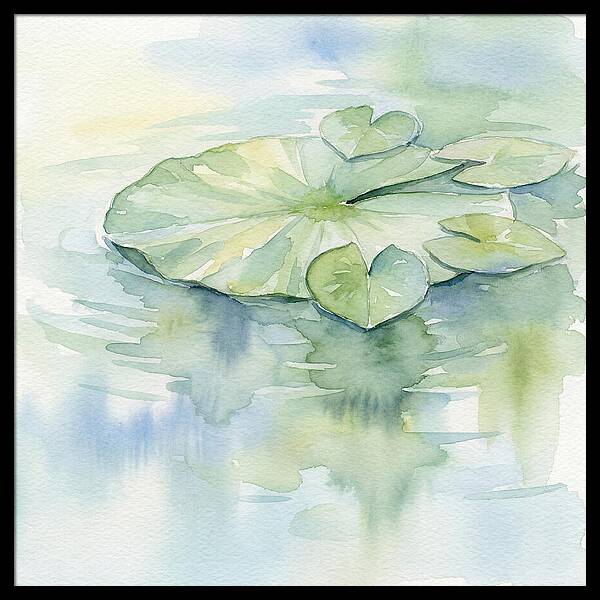 Tranquil Lily Pad Reflections