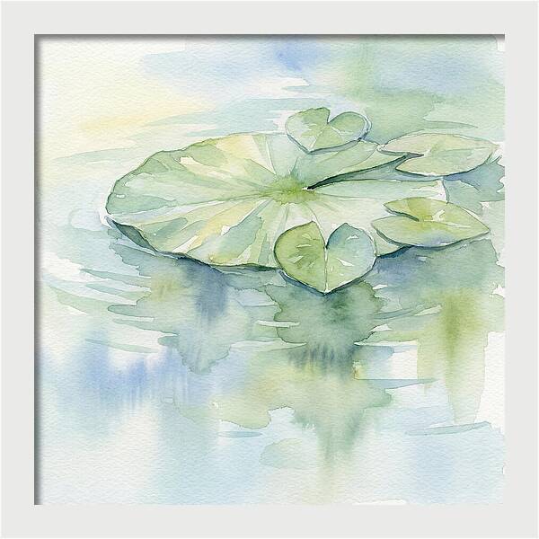 Tranquil Lily Pad Reflections