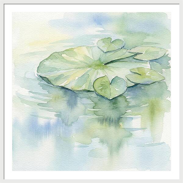 Tranquil Lily Pad Reflections