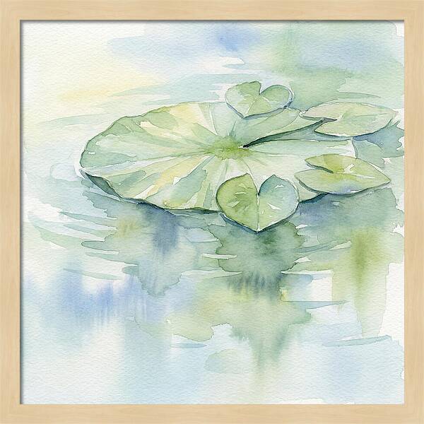 Tranquil Lily Pad Reflections