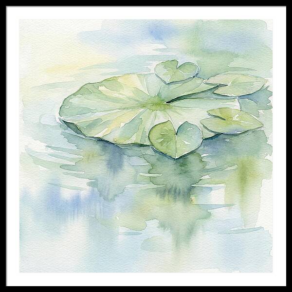 Tranquil Lily Pad Reflections