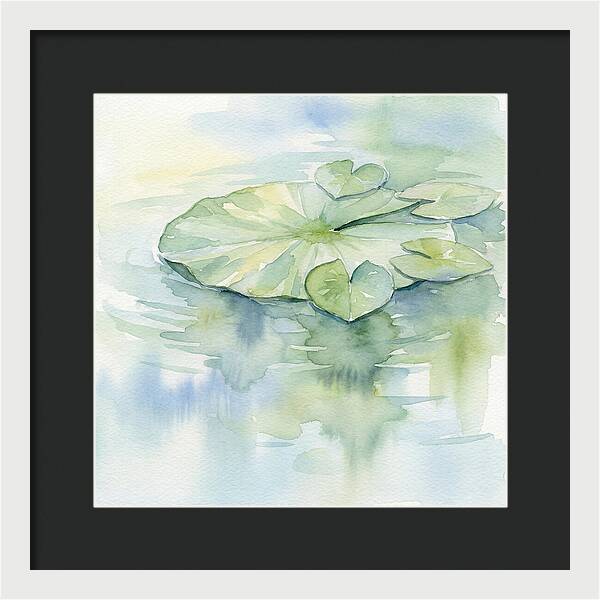 Tranquil Lily Pad Reflections