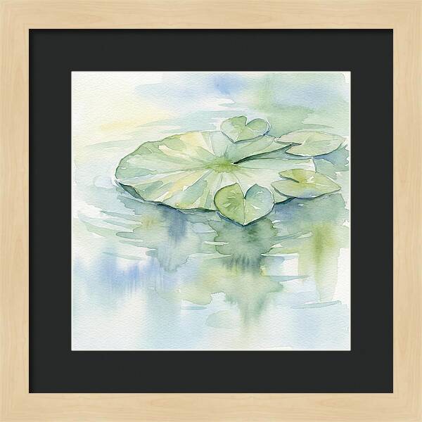 Tranquil Lily Pad Reflections