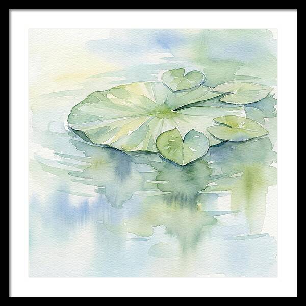 Tranquil Lily Pad Reflections