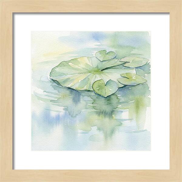 Tranquil Lily Pad Reflections