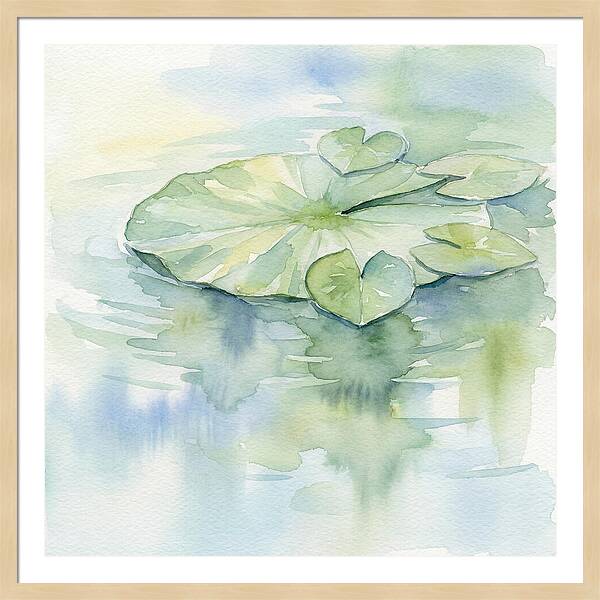 Tranquil Lily Pad Reflections