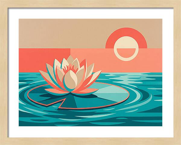 Tranquil Lotus Reflections