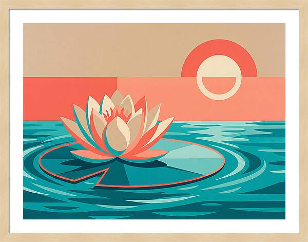 Tranquil Lotus Reflections