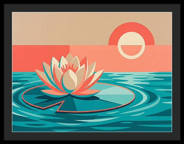 Tranquil Lotus Reflections