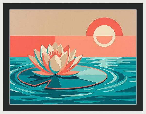 Tranquil Lotus Reflections
