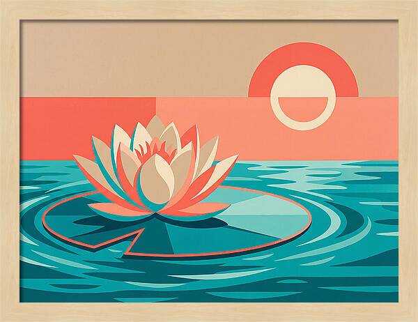 Tranquil Lotus Reflections