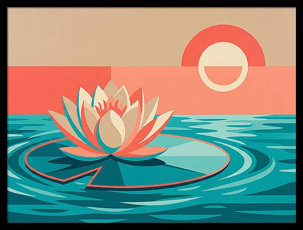 Tranquil Lotus Reflections