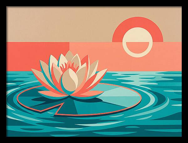 Tranquil Lotus Reflections