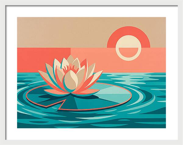 Tranquil Lotus Reflections