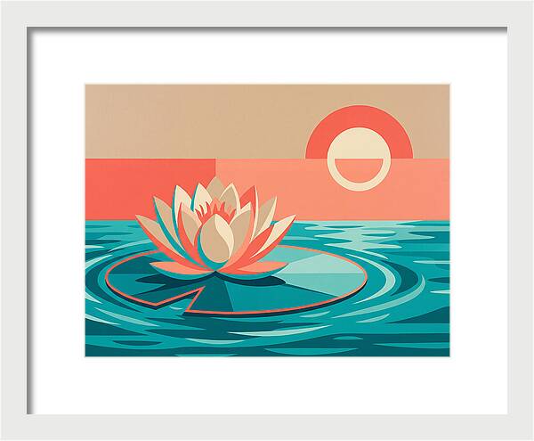 Tranquil Lotus Reflections