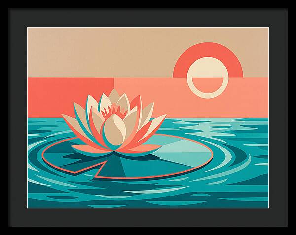 Tranquil Lotus Reflections