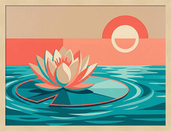 Tranquil Lotus Reflections