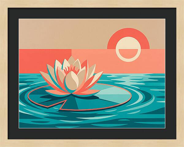 Tranquil Lotus Reflections