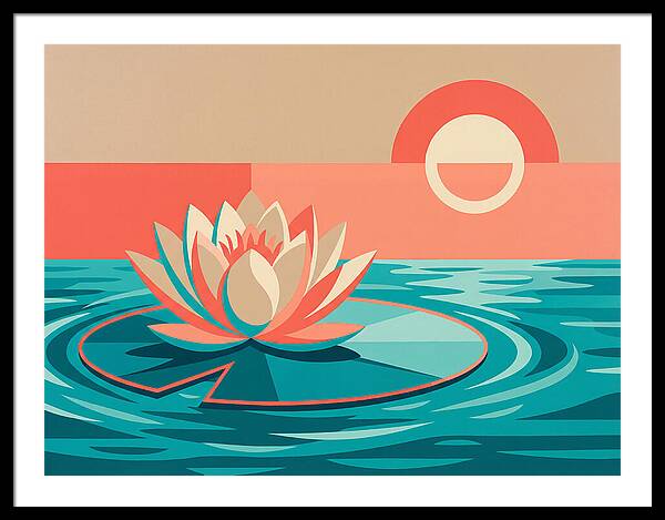 Tranquil Lotus Reflections