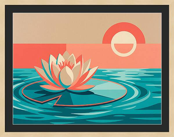 Tranquil Lotus Reflections