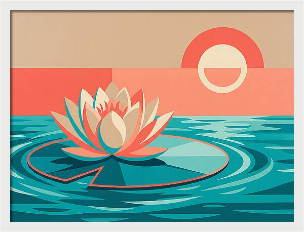 Tranquil Lotus Reflections