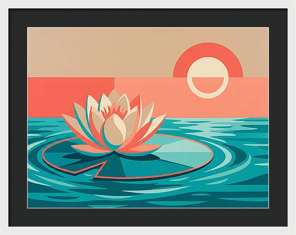 Tranquil Lotus Reflections
