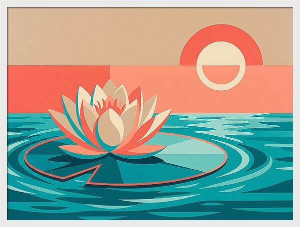 Tranquil Lotus Reflections