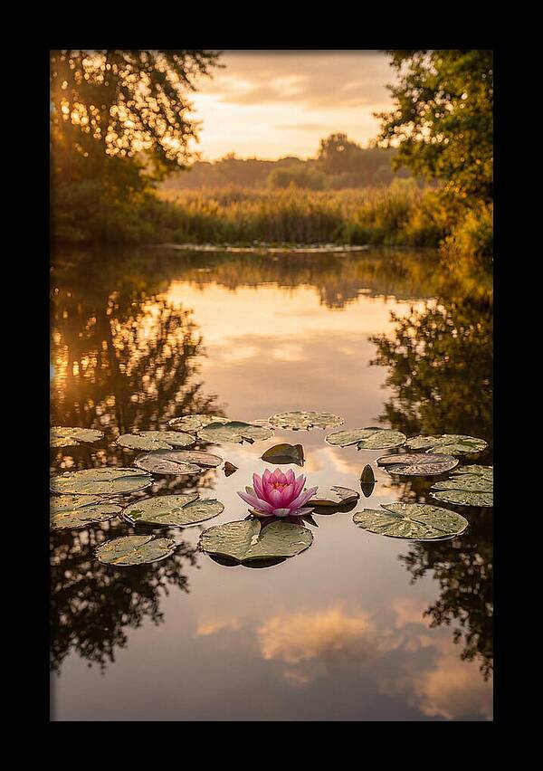 Tranquil Lotus Reflections