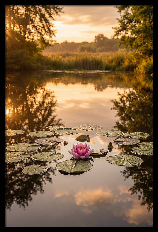 Tranquil Lotus Reflections