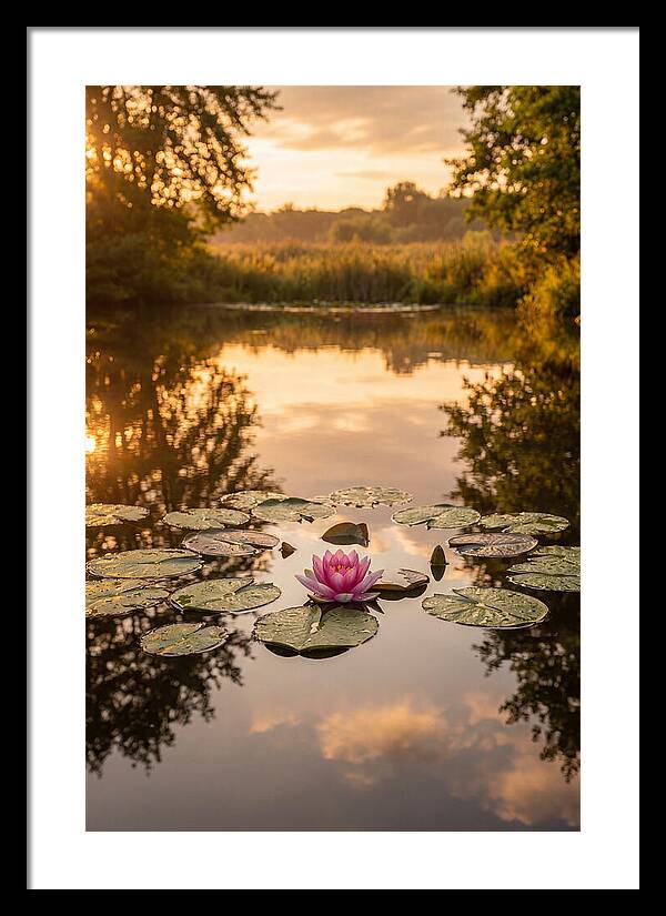 Tranquil Lotus Reflections
