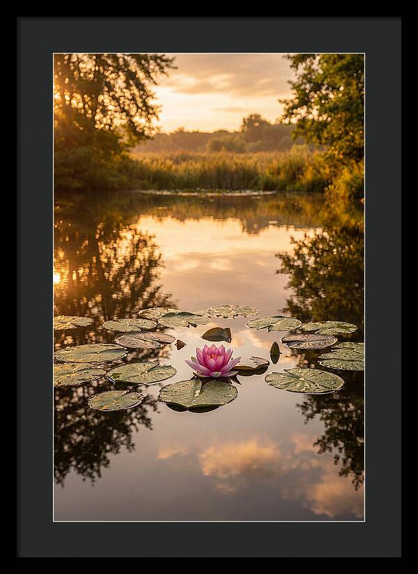 Tranquil Lotus Reflections