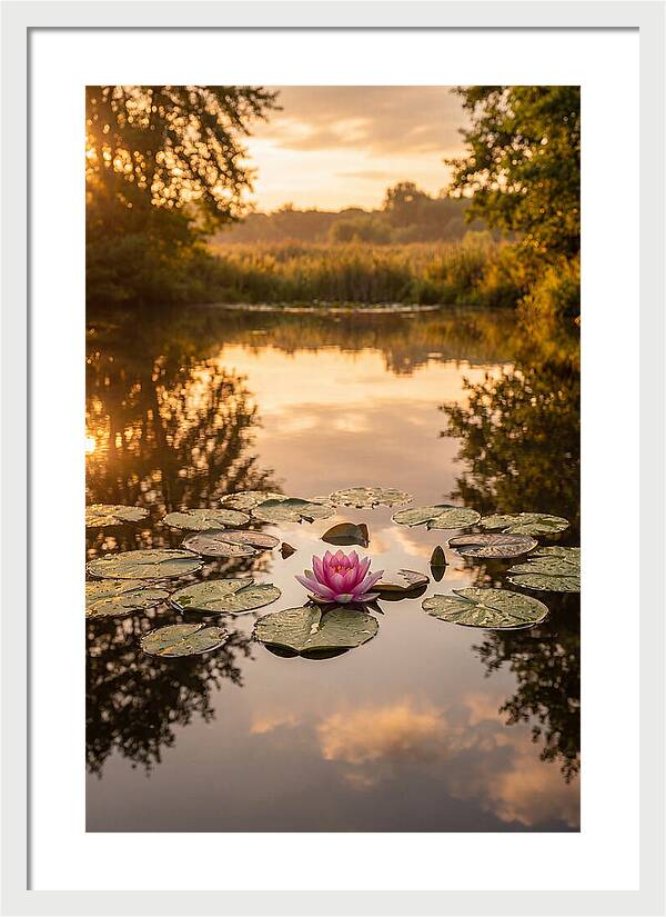 Tranquil Lotus Reflections