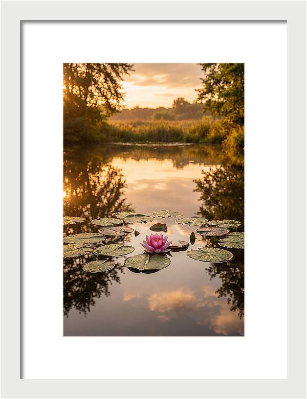 Tranquil Lotus Reflections