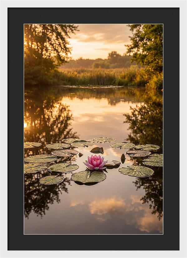 Tranquil Lotus Reflections