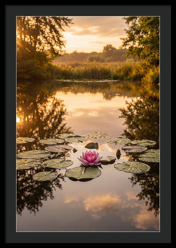 Tranquil Lotus Reflections