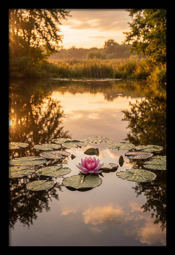 Tranquil Lotus Reflections