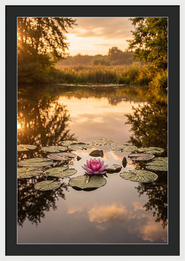 Tranquil Lotus Reflections