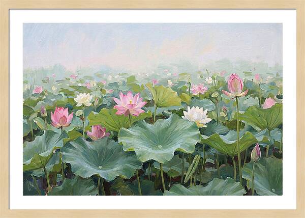 Tranquil Lotus Reflections